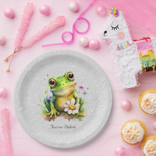 Papierplatte für Blumenfrosch Pappteller (Party)