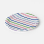 Papierplatte für breite Streifen Pappteller (Schrägansicht)