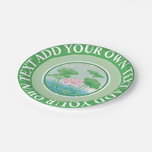 Papierplatte für cooles Party Pappteller (Schrägansicht)