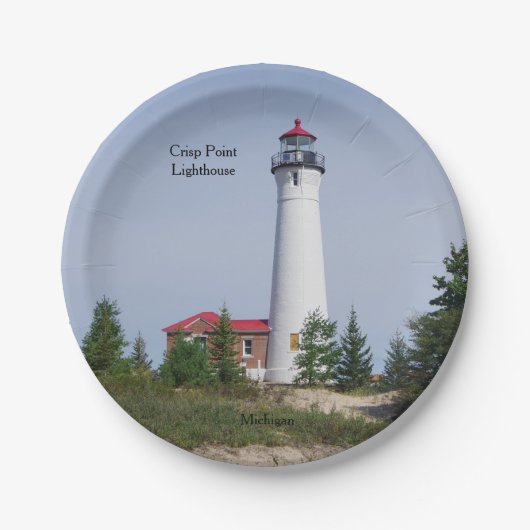 Papierplatte für Crisp Point Lighthouse Pappteller (Vorderseite)