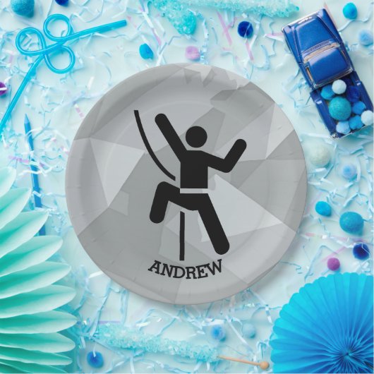 Papierplatte für das Design von Rock Climber Pappteller (Party)