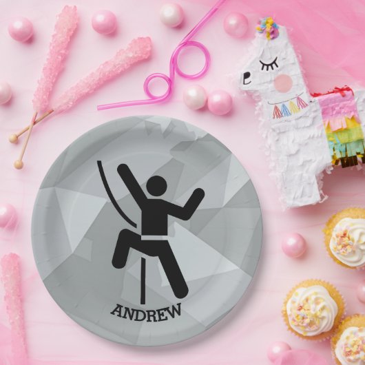 Papierplatte für das Design von Rock Climber Pappteller (Party)