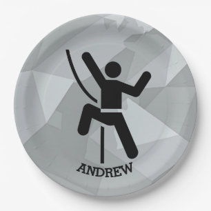 Papierplatte für das Design von Rock Climber Pappteller