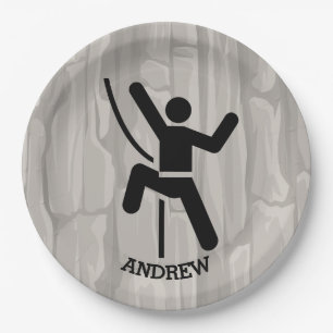 Papierplatte für das Design von Rock Climber Pappteller