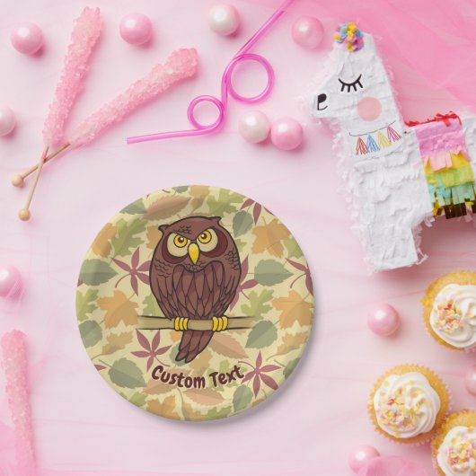 Papierplatte für den Cartoon von Owl Pappteller (Party)