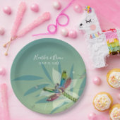 Papierplatte für den Polterabend der Libelle Pappteller (Party)