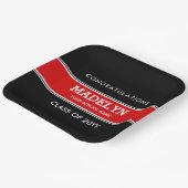 Papierplatte für den roten und schwarzen Abschluss Pappteller (Gewinkelt)