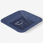 Papierplatte für Denim und Diamanten Pappteller (Gewinkelt)