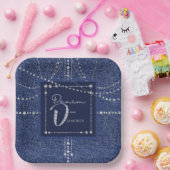 Papierplatte für Denim und Diamanten Pappteller (Party)