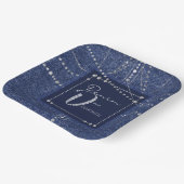 Papierplatte für Denim und Diamanten Pappteller (Gewinkelt)