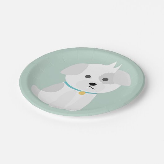 Papierplatte für die Liebe Pappteller (Schrägansicht)