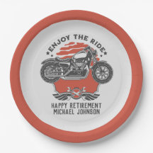 Papierplatte für die Party Einladung des Motorradr