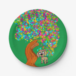 Papierplatte für Doggy-Sprocker-Party Pappteller