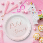 Papierplatte für ein Brautparty. Pappteller (Party)