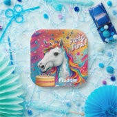 Papierplatte für Einhorn-Party Pappteller (Party)