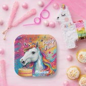 Papierplatte für Einhorn-Party Pappteller (Party)