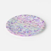 Papierplatte für Einhorn-Party Pappteller (Schrägansicht)