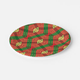 Papierplatte für geometrisches Muster nach Pop Pappteller