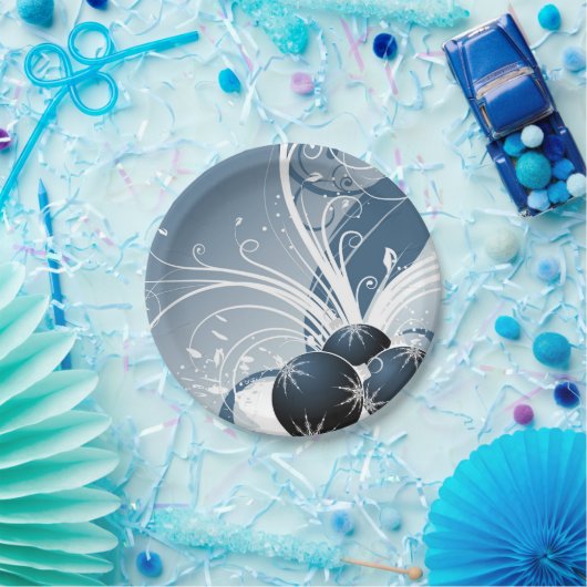 Papierplatte für Glitzer- und Zierbemalungen Pappteller (Party)