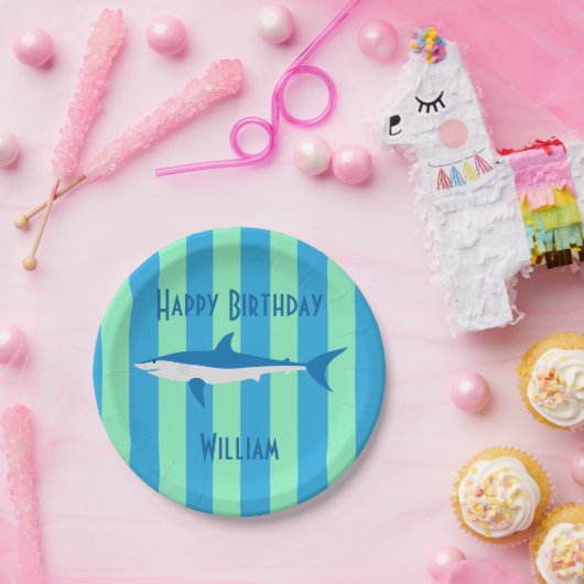 Papierplatte für Haifischfische aus Party Pappteller (Party)