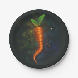 Papierplatte für helle Karotten Pappteller