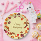 Papierplatte für Herbstlaub Pappteller (Party)