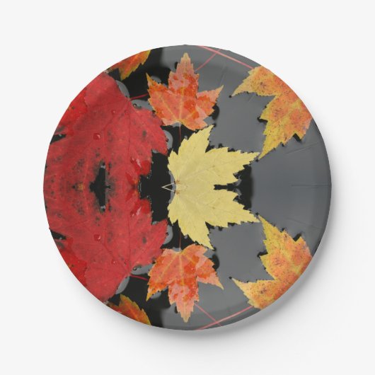 Papierplatte für Herbstleaves Pappteller (Vorderseite)