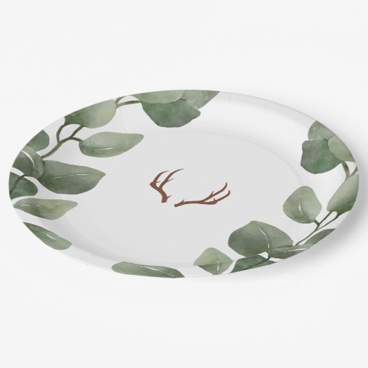 Papierplatte für Hirschwald Pappteller (Schrägansicht)