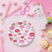 Papierplatte für Hot Lips Pappteller (Party)
