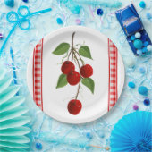 Papierplatte für Kirschen Pappteller (Party)