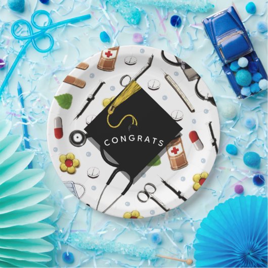 Papierplatte für Krankenpfleger oder Abschluss Pappteller (Party)