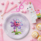 Papierplatte für lila Blume Pappteller (Party)