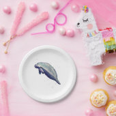 Papierplatte für Manatee-Malerei Pappteller (Party)