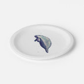 Papierplatte für Manatee-Malerei Pappteller (Schrägansicht)