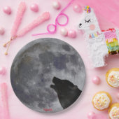 Papierplatte für Mond und Howling Wolf Pappteller (Party)