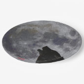 Papierplatte für Mond und Howling Wolf Pappteller (Schrägansicht)