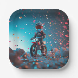 Papierplatte für Motorräder | Boys Birthday Party Pappteller