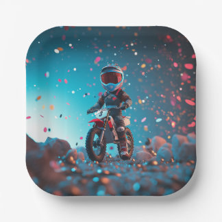 Papierplatte für Motorräder | Boys Birthday Party Pappteller