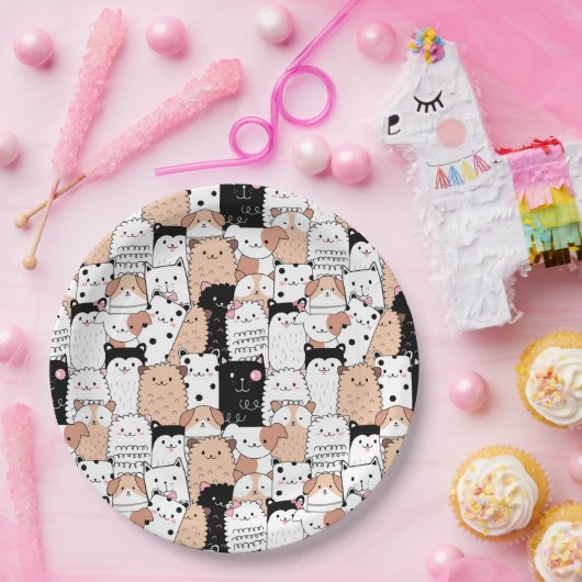 Papierplatte für niedliche Jungtiere Pappteller (Party)