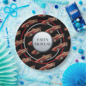 Papierplatte für rote Korvette Pappteller (Party)