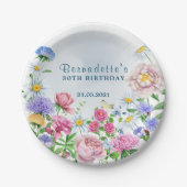 Papierplatte für rustikale Blume Pappteller (Vorderseite)