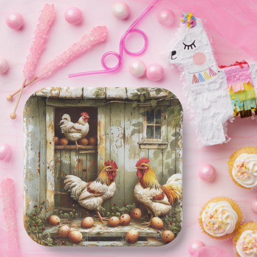 Papierplatte für rustikales Rost-Party Pappteller (Party)