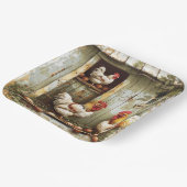 Papierplatte für rustikales Rost-Party Pappteller (Gewinkelt)