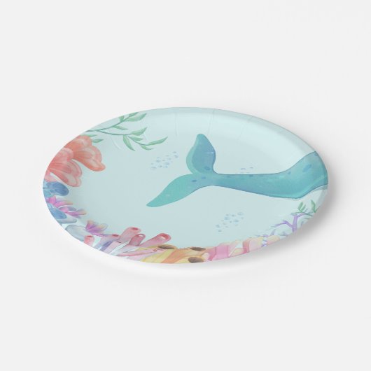 Papierplatte für Schwanz Pappteller (Schrägansicht)