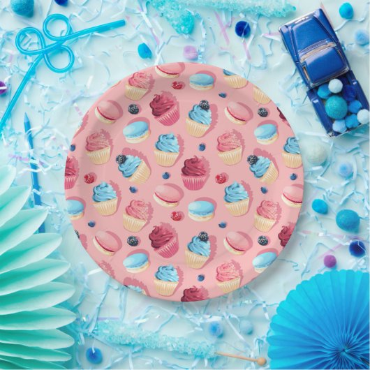 Papierplatte für süße Leckereien Pappteller (Party)