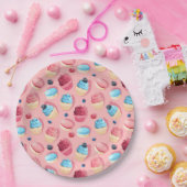 Papierplatte für süße Leckereien Pappteller (Party)