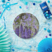 Papierplatte für violette Blumen Pappteller (Party)