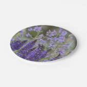 Papierplatte für violette Blumen Pappteller (Schrägansicht)