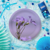 Papierplatte für violette Blumen Pappteller (Party)