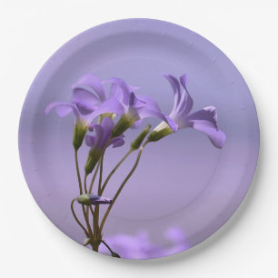 Papierplatte für violette Blumen Pappteller